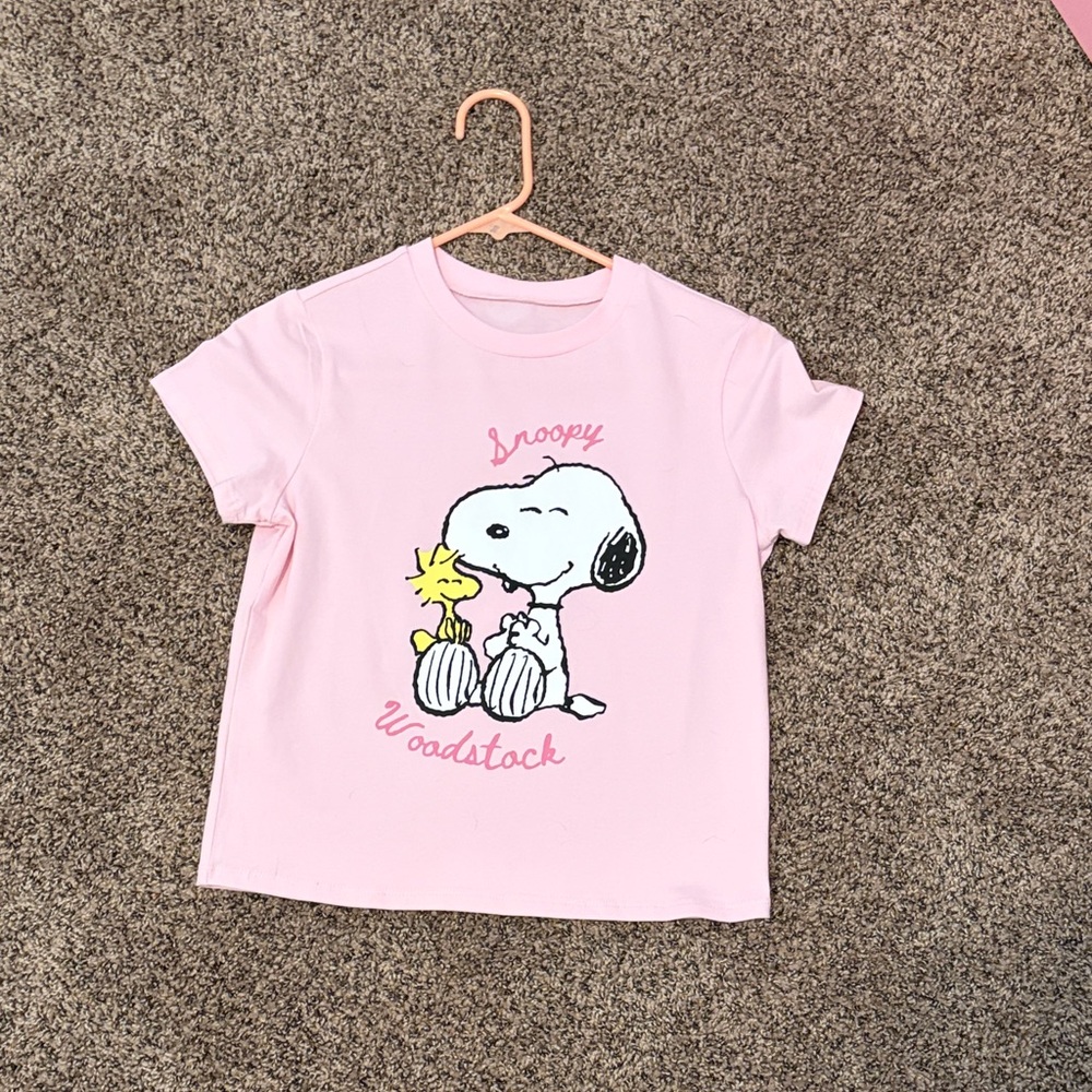 Hybrid Apparel Pink Snoopy & Woodstock Kids T-Shirt